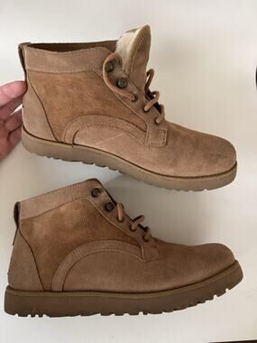 UGG Bethany Chestnut Suede Sheepskin Ankle Chukka Boots Womens US 9 EU40 1012532